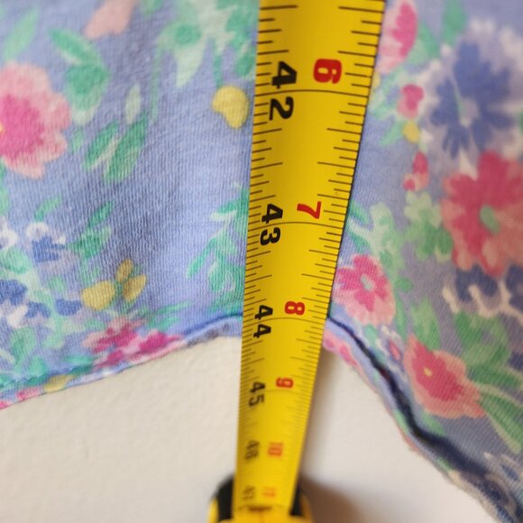 Lauren Ralph Lauren Slvless Midi Baby Doll Sleep Dres V Neck Ruffle Women M Y2K - Picture 14 of 14